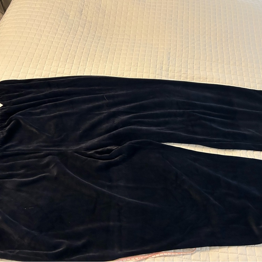 Catherines Black Velvet Petite Pants
